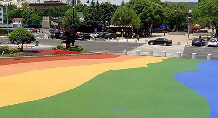 灵寿彩砂环氧地坪的施工方案及工艺品